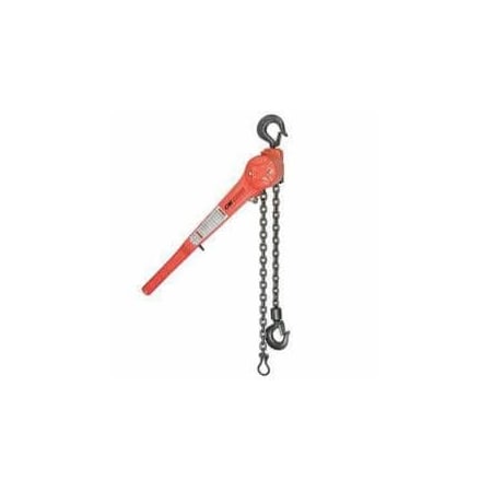 Cm Puller Lever Chain Hoist, Manual, Series 640, 3 Ton, 15 Ft Lifting Height, 95 Lb Pull To Lift 4266